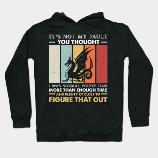 It's Not My Fault You Thought I Was Normal You've Had More Than Enough Time Hoodie